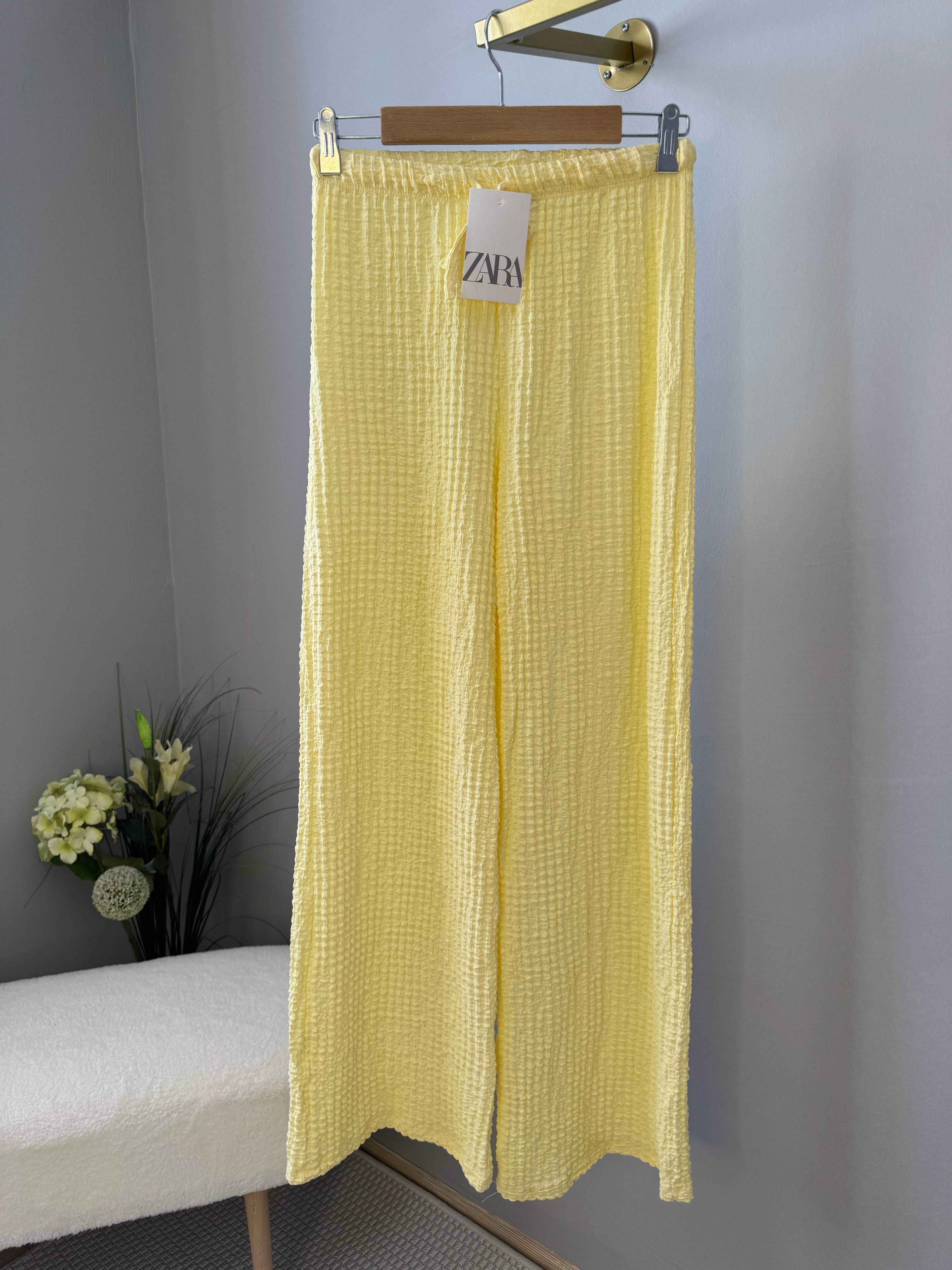 Bubble pantolon sarı
