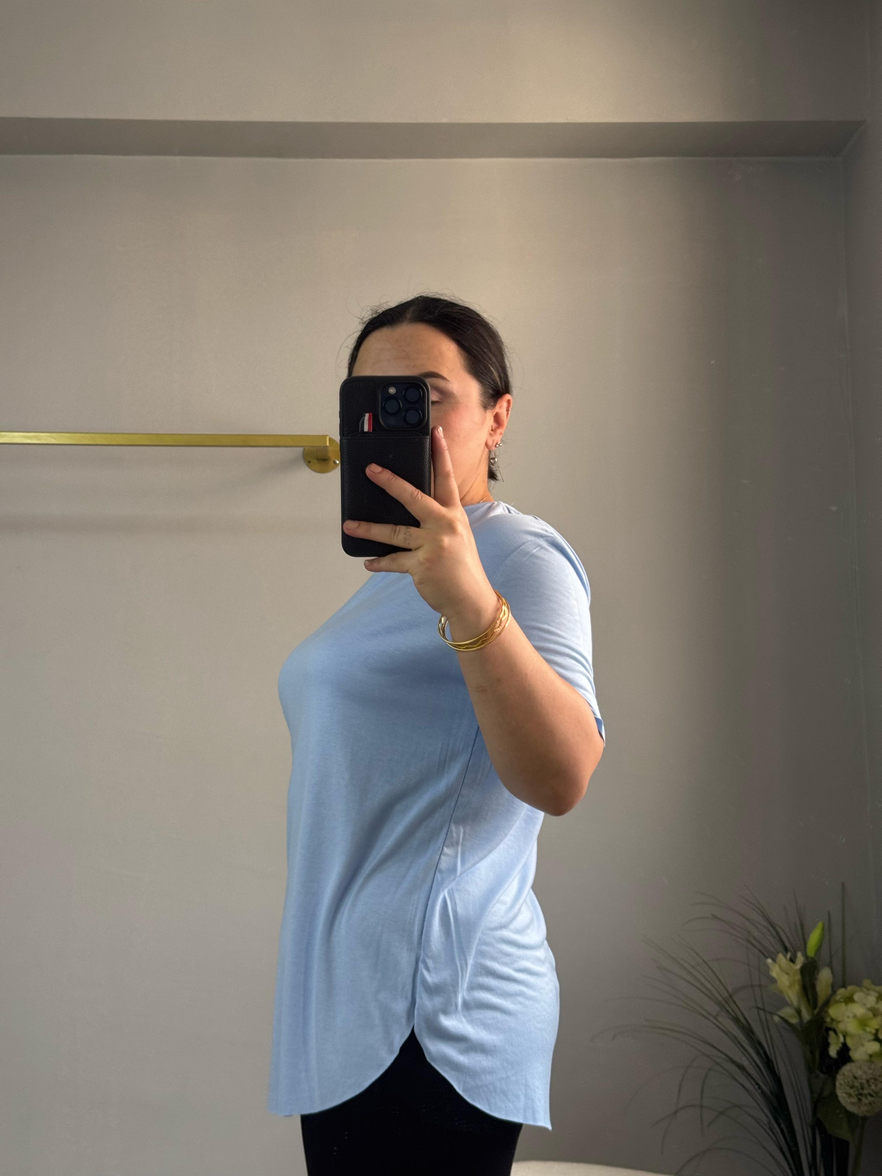 Süprem Modal tişört bebe mavi