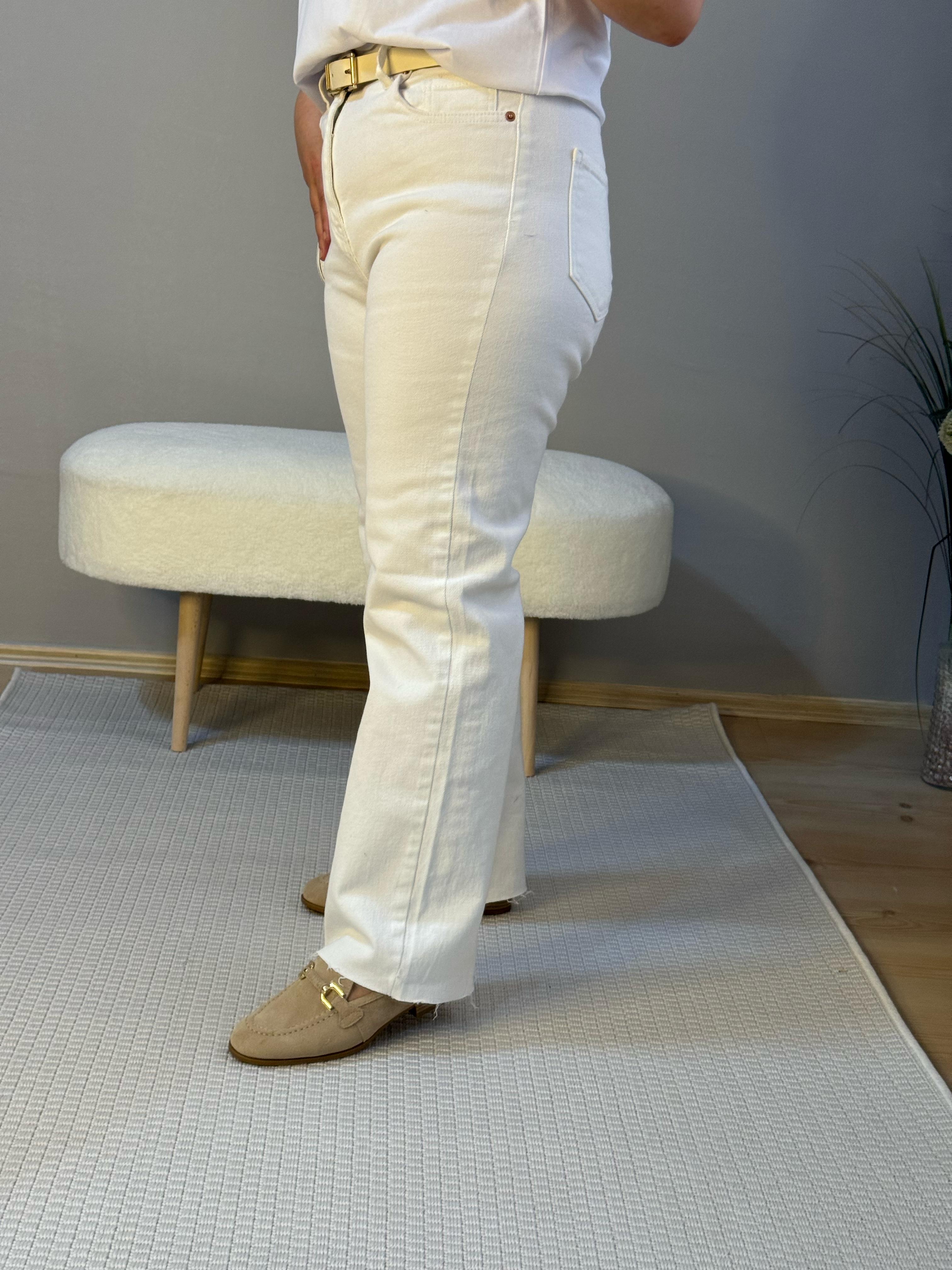 Keten ceket ve boy fit jean