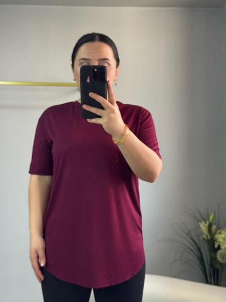 Süprem Modal tişört bordo