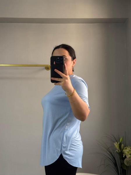 Süprem Modal tişört bebe mavi