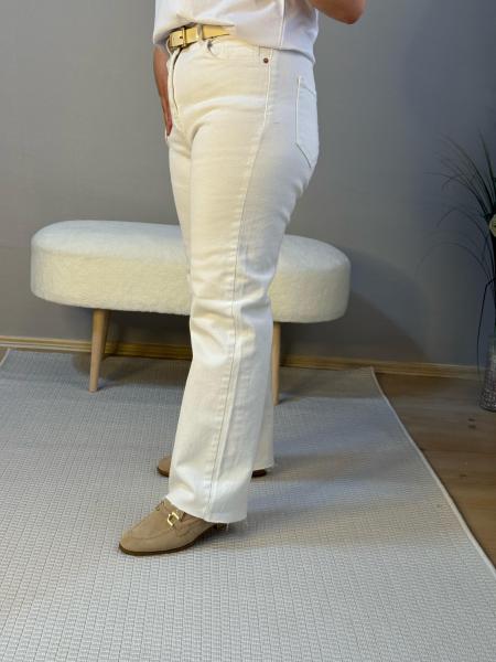 Keten ceket ve boy fit jean